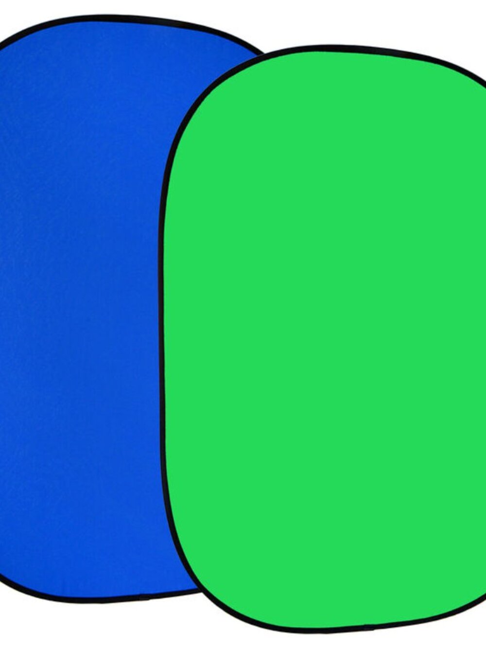 EMART 5X 6.5ft Portable Green/Blue 2-sided Screen Popup Backdrop Hoop Frame case